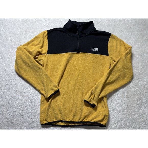 The North Face Other - The North Face Fleece Quarter Zip Jacket Men's Size Small Black/Yellow